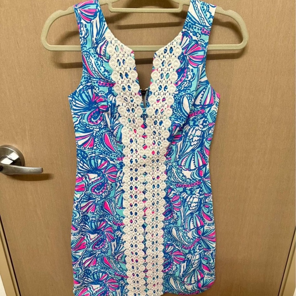 Lilly Pulitzer Blue and Pink Dress